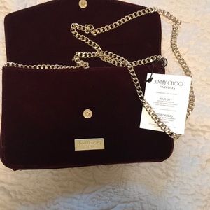 Jimmy Choo suede cross body bag